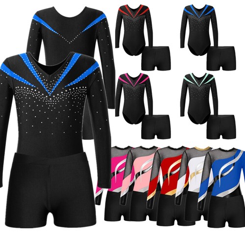 Girls 2pcs shiny dance - uk,
