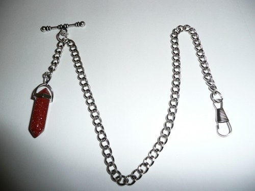 Single albert silver - , plated