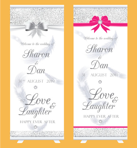Wedding roller banner - cm,