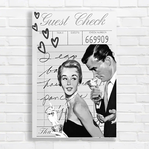 Retro couple enjoying drinks - retro,