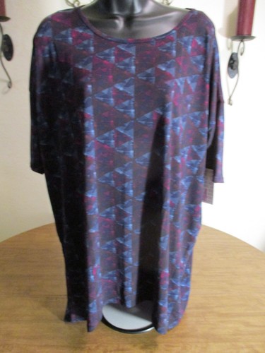 Lularoe irma shirt blue - shirt, red