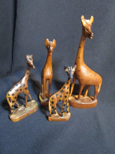 Vintage set hand carved - ,