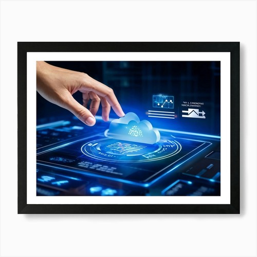 Futuristic management concept - management,