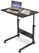 Laptop Table on Wheels, Heigh Adjustable Portable Desk,Over Bed/Sofa Workstation