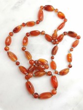 Vintage long strand carnelian - long,