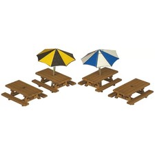 N Gauge Metcalfe Picnic Tables