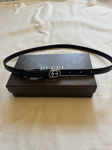 Gucci black leather skinny - gucci,