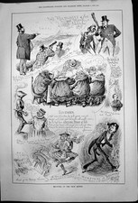 Antique Old Print Humours Past