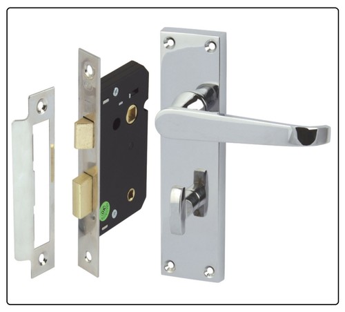Bathroom door handles chrome - handles,
