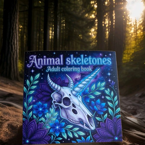 Animal skeletons colouring - animal,