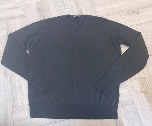 John smedley black merino wool - black,