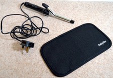 Babyliss 2259U Black Silver 16mm Barrel Hair Ceramic Curler Curling Styler & Mat