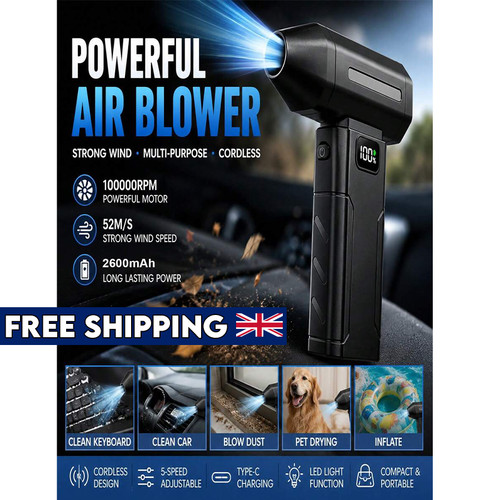 Cordless air duster - air,