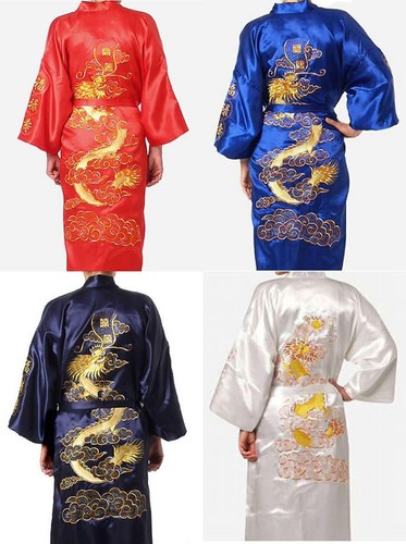 Men retro silk satin - //men's,