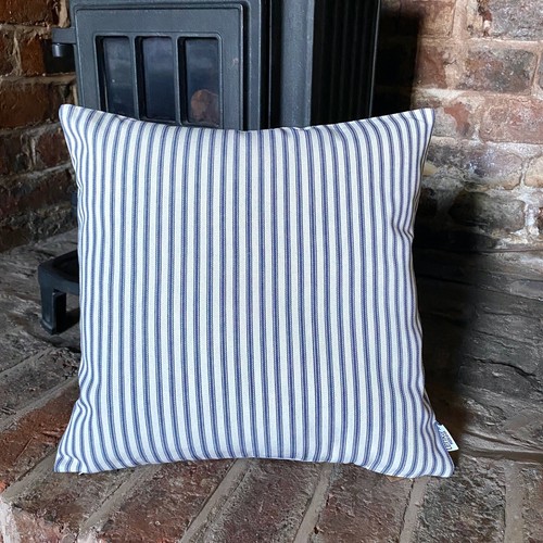 633 handmade blue - blue, ticking
