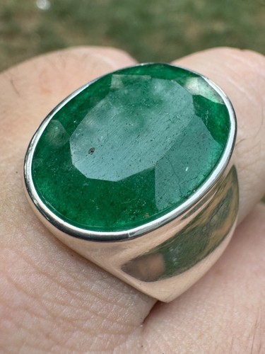 Large 18ct genuine emerald - large,
