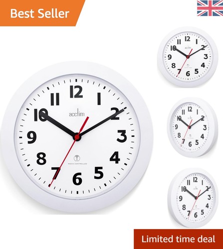 Classic 23cm white wall clock - classic,