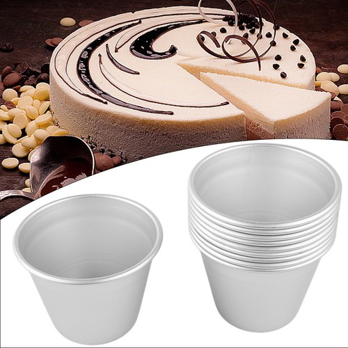 Aluminium cake moulds 10pcs - aluminium,