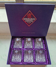 Edinburgh Crystal Finest Quality Cut Crystal Tumblers Boxed