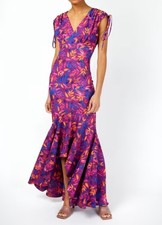 Womens leaf print fishtail