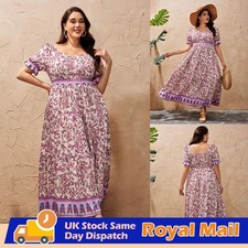 UK Plus Size Womens Boho