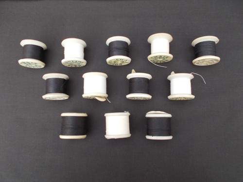 Vintage plastic cotton - plastic, reels