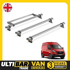 Ford Transit Custom Roof Rack for 2013-2024 GEN1 [H2] 3 Bars + Roller Van Guard