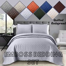 3 Pieces Quilted Bedspread Bed