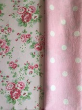 Used Cath Kidston Bundle 2 * 50cm square Spray Flowers & spots Pink Lightweight