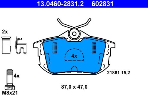 0460 2831 brake pad - brake,