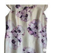 Jacques Vert Dress Ivory Lilac