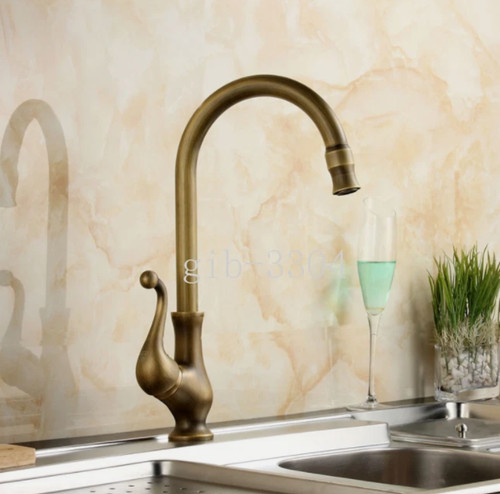Antique brass swivel spout - antique,