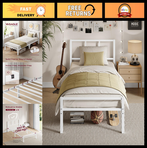 Modern metal single - bed, frame