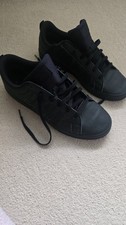 UK Size 9 Mens Adidas Black Trainers With Laces VERY GOOD CONDITION