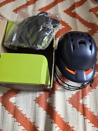 Moonwalkr cricket helmet navy - cricket,