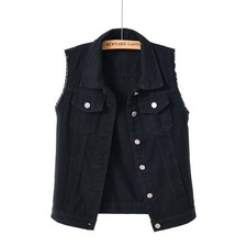 S-7XL Unisex Jean Gilet Denim