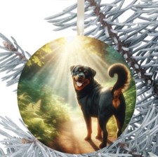 Rottweiler Dog Hanging Bauble
