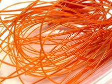 50g Orange opal vitrigraph stringers, Bullseye Glass 90coe, for glass fusing