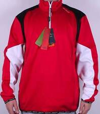 NEW MENS STUBURT HALF ZIP LONG SLEEVE THERMAL JACKET LARGE RED/WHITE