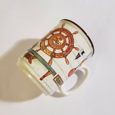 Maritime sailing ship buoy ceramic coffee tea mug Nautical Vintage London
