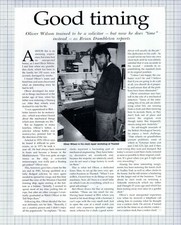 (5034) Oliver Wilson Clock Repairs Thaxted Essex - 1996 Article