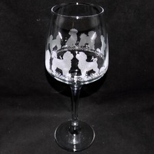 Engraved 'BICHON FRISE' Wine