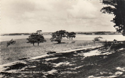 Postcard menai straits - menai, from