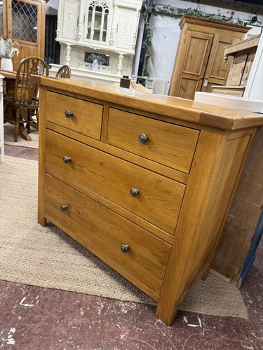 Oak chest drawers - chest,