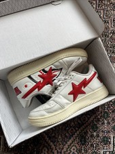 Bapesta Shark Men's Shoes Size 9 White