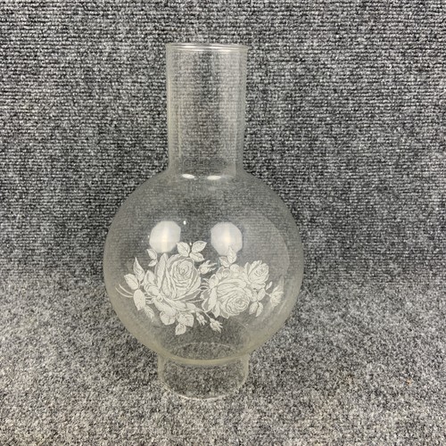 Vintage glass oil lamp - glass,