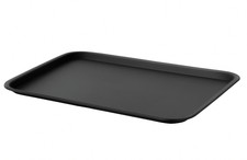 Non Slip Grey Rectangular Kitchen Tray, Waiter Drinks Serving Food Catering Tray