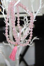 ROSE QUARTZ JAPA MALA ROSARY