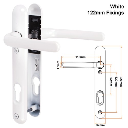 Composite door handle pair - composite,