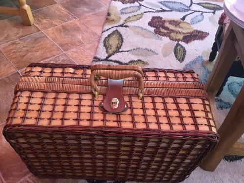 Vintage picnic hamper - vintage,